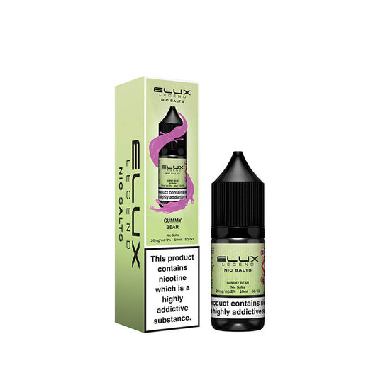 Elux Legend Nic Salts 10mg - Gummy Bear