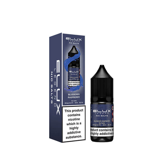 Elux Legend Nic Salts 10mg - Blueberry Raspberry