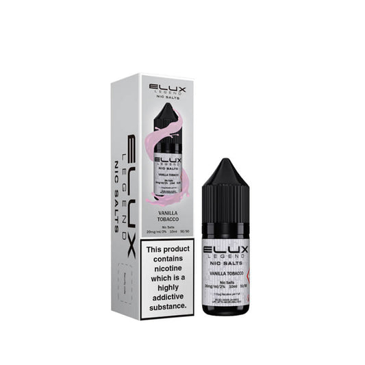 Elux Legend Nic Salts 10mg - Vanilla Tobacco