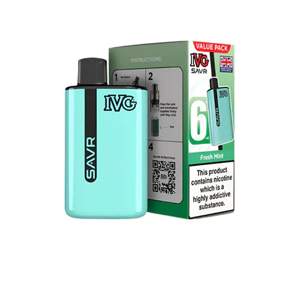 IVG SAVR Legal Big Puff Device  Fresh Mint