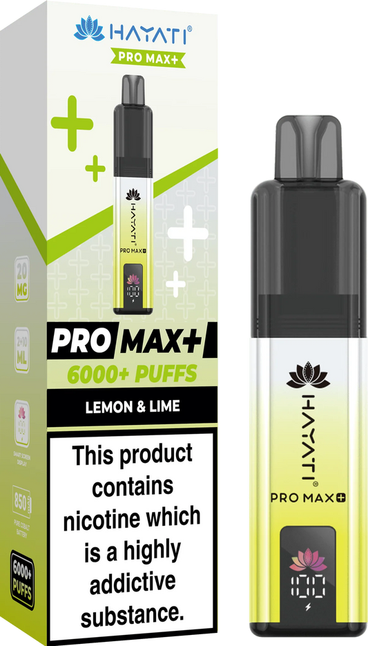 Hayati PRO MAX+ 6000+ Kits  Lemon & Lime