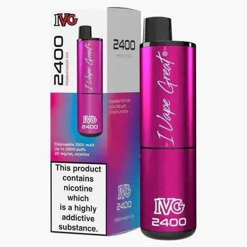 IVG 2400 Disposable Pod Device 20MG - Box of 5 - Vape wholesale supplies 