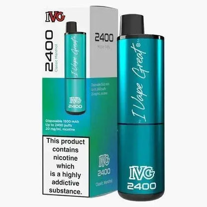 IVG 2400 Disposable Pod Device 20MG - Box of 5 - Vape wholesale supplies