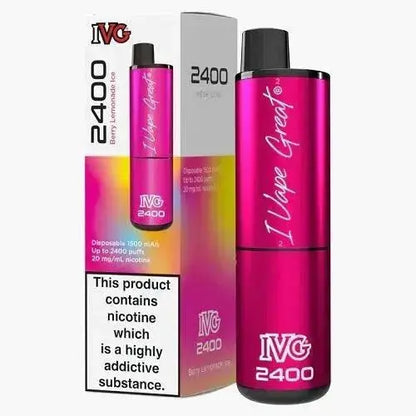 IVG 2400 Disposable Pod Device 20MG - Box of 5 - Vape wholesale supplies