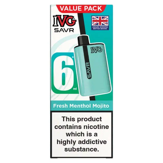 IVG SAVR 3000 Disposable Pod Kit Box of 5 - Vape wholesale supplies , IVG SAVR 3000 Prefilled Pod Vape Kit TPD Compliant - Box of 5
