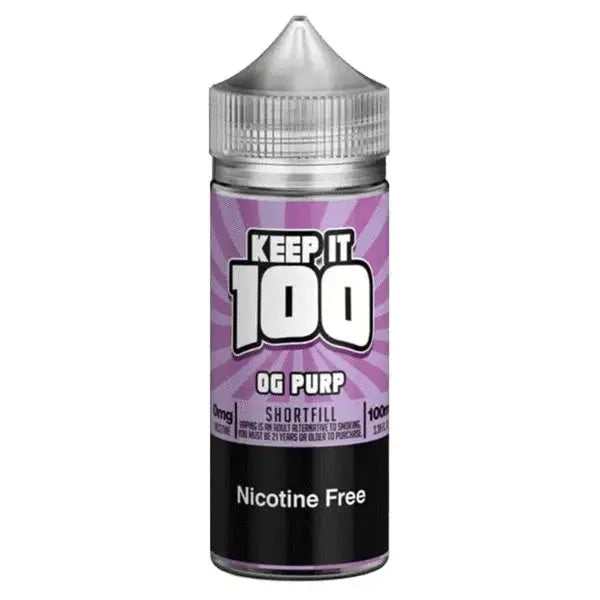 Keep It 100 OG Series 100ml Shortfill - Vape wholesale supplies