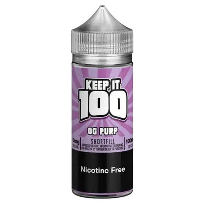 Keep It 100 OG Series 100ml Shortfill - Vape wholesale supplies