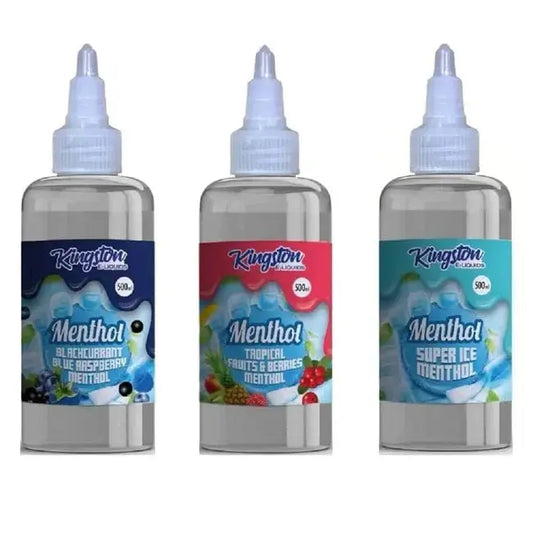 Kingston E-liquids Menthol 500ml Shortfill My Store