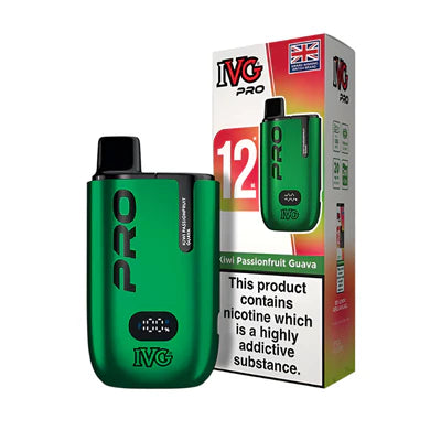 IVG Pro Legal 12K Big Puff Device Compliant Post June 1st  Kiwi Passionfruit Guava