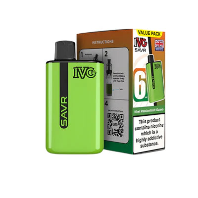 IVG SAVR Legal Big Puff Device  Kiwi Passionfruit Guava