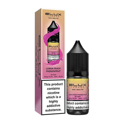 Elux Legend Nic Salts 20mg - Lemon Peach Passion Fruit