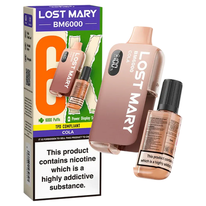 Lost Mary BM6000 Disposable Rechargeable Vape Kit 6000 Puffs - Vape wholesale supplies 