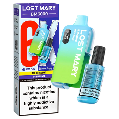 Lost Mary BM6000 Disposable Rechargeable Vape Kit 6000 Puffs - Vape wholesale supplies 