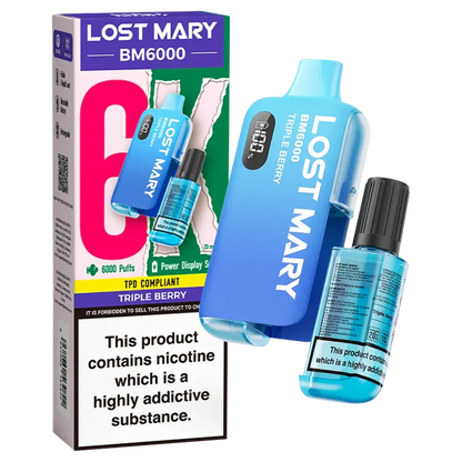 Lost Mary BM6000 Disposable Rechargeable Vape Kit 6000 Puffs - Vape wholesale supplies 