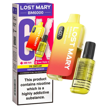 Lost Mary BM6000 Disposable Rechargeable Vape Kit 6000 Puffs - Vape wholesale supplies 