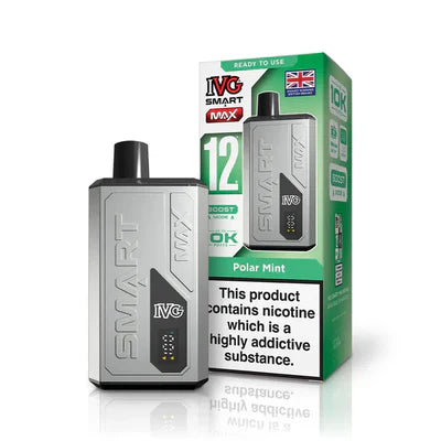 IVG Smart Max 10K Prefilled Vape Kit Compliant Post June 1st  Polar Mint