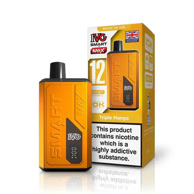 IVG Smart Max 10K Prefilled Vape Kit Compliant Post June 1st  Triple Mango