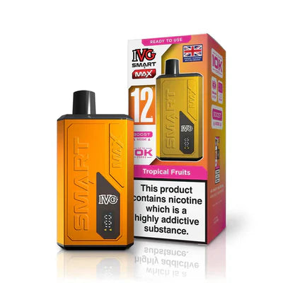 IVG Smart Max 10K Prefilled Vape Kit Compliant Post June 1st  Tropical Fruit